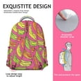 thumbnail image 5 of Funny Cartoon Banana Design Student Backpack - Waterproof & Ergonomic School Bag with Padded Back Support, Breathable Mesh & Durable Exterior for College, 5 of 5