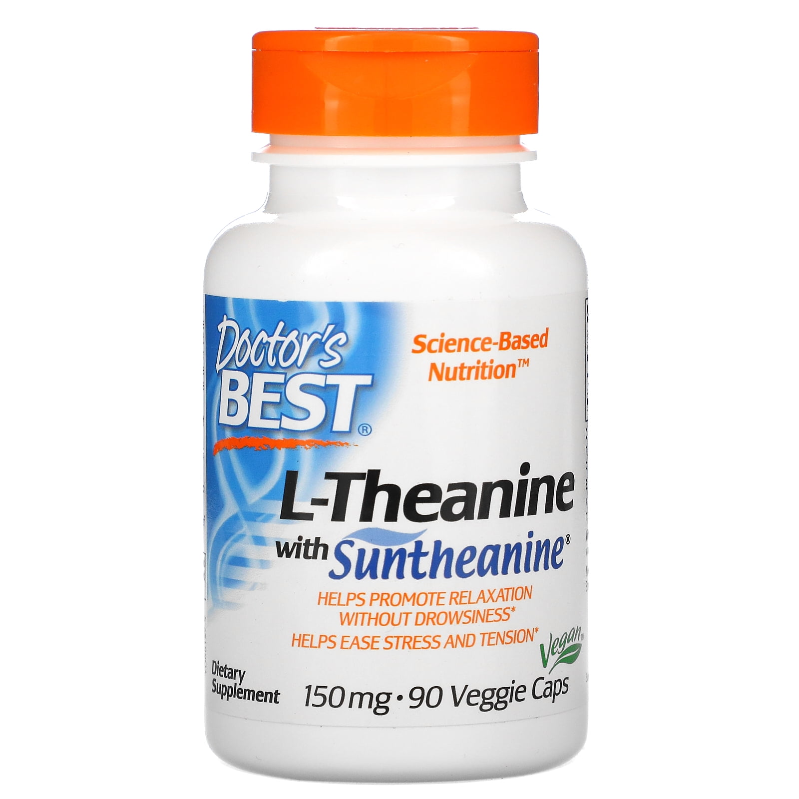 L-Theanine with Suntheanine, 150 mg, 90 Veggie Caps, Doctor's Best