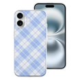 thumbnail image 2 of Funda de TPU a cuadros para iPhone 16: ultrafina, a prueba de golpes, antiamarilleo, resistente a arañazos, compatible con carga inalámbrica, agarre mejorado, estilo transparente., 2 of 7