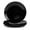 Black, variant on LaGlint 7.5 inch Salad Appetizer Plate Set of 6, Lightweight Opal Glass Round White Plates for Dessert Kitchen, Dishwasher and Microwave Safe