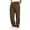 Brown-1, variant on Men Elastic Waist Drawstring Joggers Sweatpants Baggy Sweat Pants Straight Leg Fleece Athletic Sweatpant Pockets