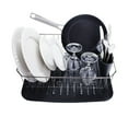 thumbnail image 2 of Rubbermaid Large Chrome Deluxe Dish Drainer Set, 2 of 7