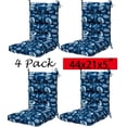 thumbnail image 1 of 4 Pcs of Set Outdoor Chair Cushion High Rebound Foam Solid Chair Cushion 44x21x10 Inch, 1 of 5