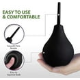thumbnail image 4 of Enema Bulb Kit, Clean Anal Douche for Women & Men Enemas Bulbs , Reusable Vaginal Cleaner kit with 2 Nozzles, Black, 225ml, 4 of 8