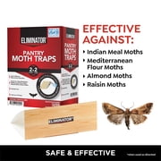 Eliminator Pantry Moth Traps, Pheromone Moth Traps, 2 Pack