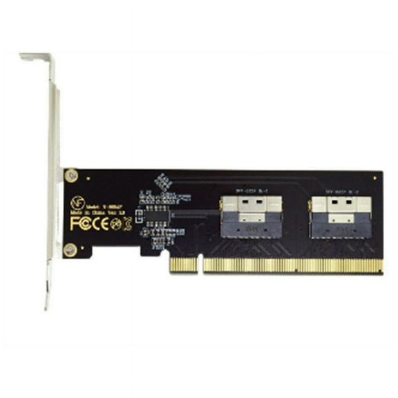 PCIe 4.0 X16 to 4 Ports NVMe-Compatible Expansion Card PCI-E Gen4/3 SlimSAS 8I SFF8654 Graphics Adapter