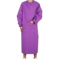 thumbnail image 1 of Cateissary Delantal para hornear de manga larga para el hogar para adultos, tela impermeable Unisex, bolsillos ajustables a prueba de aceite, babero de Cocina y Comedor Púrpura Cateissary HA084605-01, 1 of 6