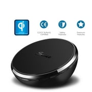 Seneo QI Certified Wireless Charger Charging Pad for iPhone 8 / 8 Plus / X , Galaxy Note 8 Galaxy S6 / S6 Edge / S6 Edge Plus/ S7/S7 Edge,Nexus 6 and Other Qi-Enabled Phones and Tablets