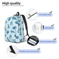 thumbnail image 5 of Daiia Turtle Vintage Canvas Backpack for Men and Women ,Hiking Backpack,Travel Laptop Bag for School,Large Capacity Backpack, 5 of 8