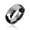 Silver-Tone-8MM, variant on Mens Titanium Wedding Band Prism Cut Titanium Ring Comfort Fit