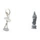 thumbnail image 1 of Estatua de bailarina de ballet, figura de escritorio, escultura de bailarina, adorno de resina, estatua de Guan Yin, obra de arte moderna, acabado lis, 1 of 8