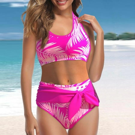 

eczipvz Swimsuit Two Piece Swimsuits for Women Athletic Tankini Top Sports Bra Bathing Suit B 4XL