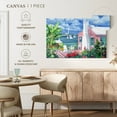 thumbnail image 5 of Elephant Stock Bermuda Cove Wall Art - Horizontal Canvas Wall Art - Living Room Wall Decor - Architecture Canvas - Blue And Pink Decor By Paul Brent - 39" x 26", 5 of 8
