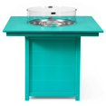 thumbnail image 5 of WestinTrends Helios 42" Modern Outdoor Patio Gas Propane Square Fire Pit Table (Rocks Not Included), Turquoise, 5 of 14