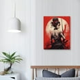 thumbnail image 3 of JEUXUS Japanese Decor Samurai Decor Wall art Japanese Painting Room Decor Samurai Posters for Walls Japanese Culture and Art Bushido Inspirational Canvas Poster Artwork Modern 16x20in, 3 of 4