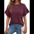 thumbnail image 2 of Tops de Corta para Mujer, Color Rojo Oscuro, Talla L, 2 of 9