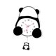 thumbnail image 4 of Reloj de pared con péndulo de panda, reloj colgante de pared, elegante animal, adorno de pared moderno Estilo C, 4 of 9