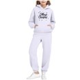 thumbnail image 3 of Piuwrlz Toddler Sweatsuits Sets 2pcs Girls Jogger Set Pocket Christmas Round Neck Sweats and Sweatpants White Size 4 Years, 3 of 9