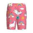 thumbnail image 5 of Gaeub Yoga Unicorn Printed Men's Short Pajama Pants, Lightweight Lounge & Sleep Bottoms Keep You Cool - 4X-Large, 5 of 9