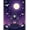 Purple, Pattern 5, variant on ODIKA 5x7 Machine Washable Non-Slip Area Rug, Mystical Bats Flying Through Foggy Graveyard Path High Traffic Rug, Black, 631694