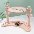 thumbnail image 4 of Adjustable Embroidery Stand, Rotated Stand Beech Wood Embroidery Hoop Holder for Arts Crafts Sewing, 4 of 5