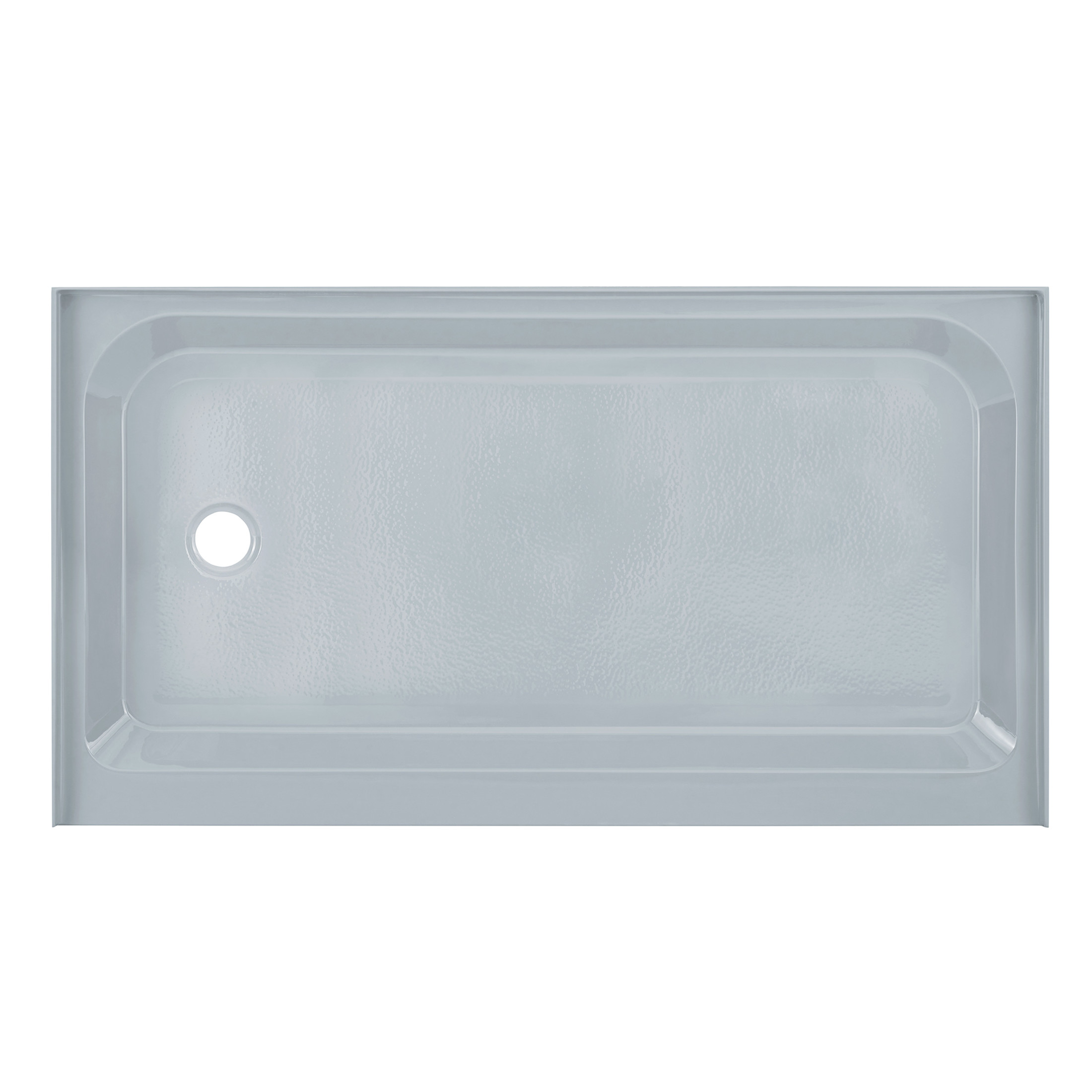 Voltaire 60" x 36" Single-Threshold, Left-Hand Drain, Shower Base in Gray