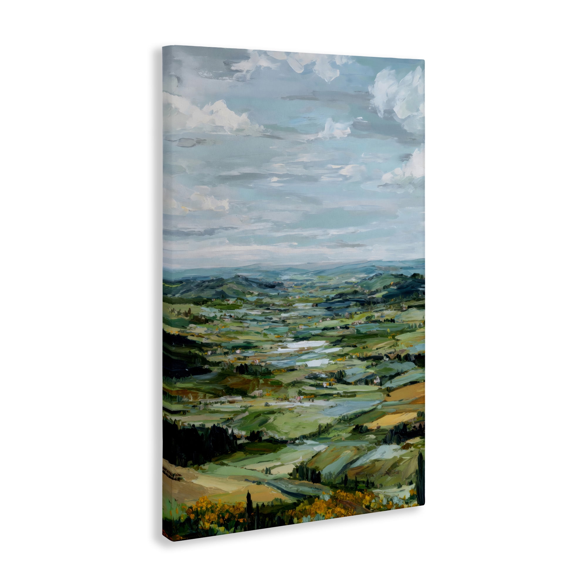 Stupell Industries Valley Living with Verdant Hills Canvas Wall Art, design by Petal Prints Design
