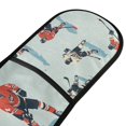 thumbnail image 4 of Yayeee Double Oven Mitt Kitchen Heat Resistant Baking 35" x7" Quilted Glove, Ice Play, 4 of 6