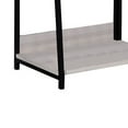 thumbnail image 4 of Benjara Wooden Frame Bookshelf with 5 Open Compartments, Washed White and Black, 4 of 6