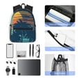 thumbnail image 4 of Disketp Palm Trees Mochila Ligera Clásica con Múltiples Bolsillos, Mochila Casual para Hombre y Mujer, Ideal para Escuela, Trabajo y Viajes, 4 of 6