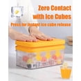 thumbnail image 3 of Bandeja para cubitos de hielo Brigii con tapa y papelera, 56 cubos, fondo de silicona, 3 of 6