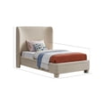 thumbnail image 3 of Meridian Furniture Penny Beige Fabric Twin Bed, 3 of 7