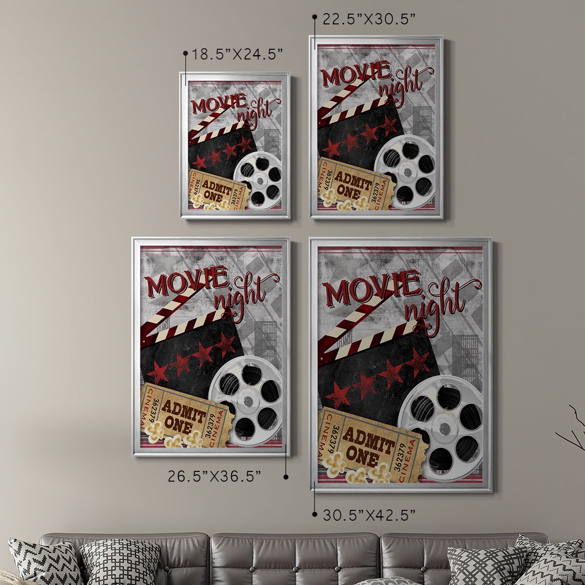 Movie Night II Premium Framed Print - Ready to Hang