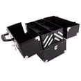thumbnail image 2 of IVV Professional Aluminum Alloy Makeup Train Case Jewelry Box Organizer Cosmetics Holder Case, 2 of 8