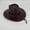 Coffee, variant on Womens Western Cowboy Hats CQXIDFH Classic Western Cowboy Hat, Men's Leather & Metal Embellished Design, Casual Outdoor Brown Wide Brim Headwear, Sun Hats (Black, M)