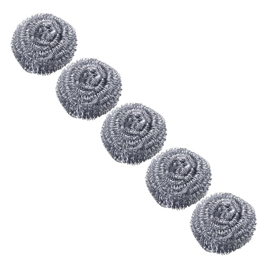 HJQEQVD 5Pcs Steel Wool Scrubber Household Surfaces Scouring Pads Stainless Steel Scrubber Dish Scrubbers for Cleaning Kitchen and Household Steel Scrubbers for Cleaning Dishes,A 5PCS Stainless steel