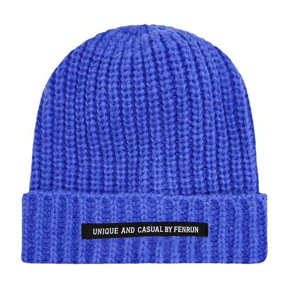 WMTBSRSW Winter Beanie Hat for Men Women,Thick Warm Cuffed Knit Hat Cap Chunky Knit Snow Skull Cap