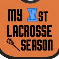 thumbnail image 4 of Inktastic My 1st Lacrosse Season Boys Baby Bib, 4 of 4