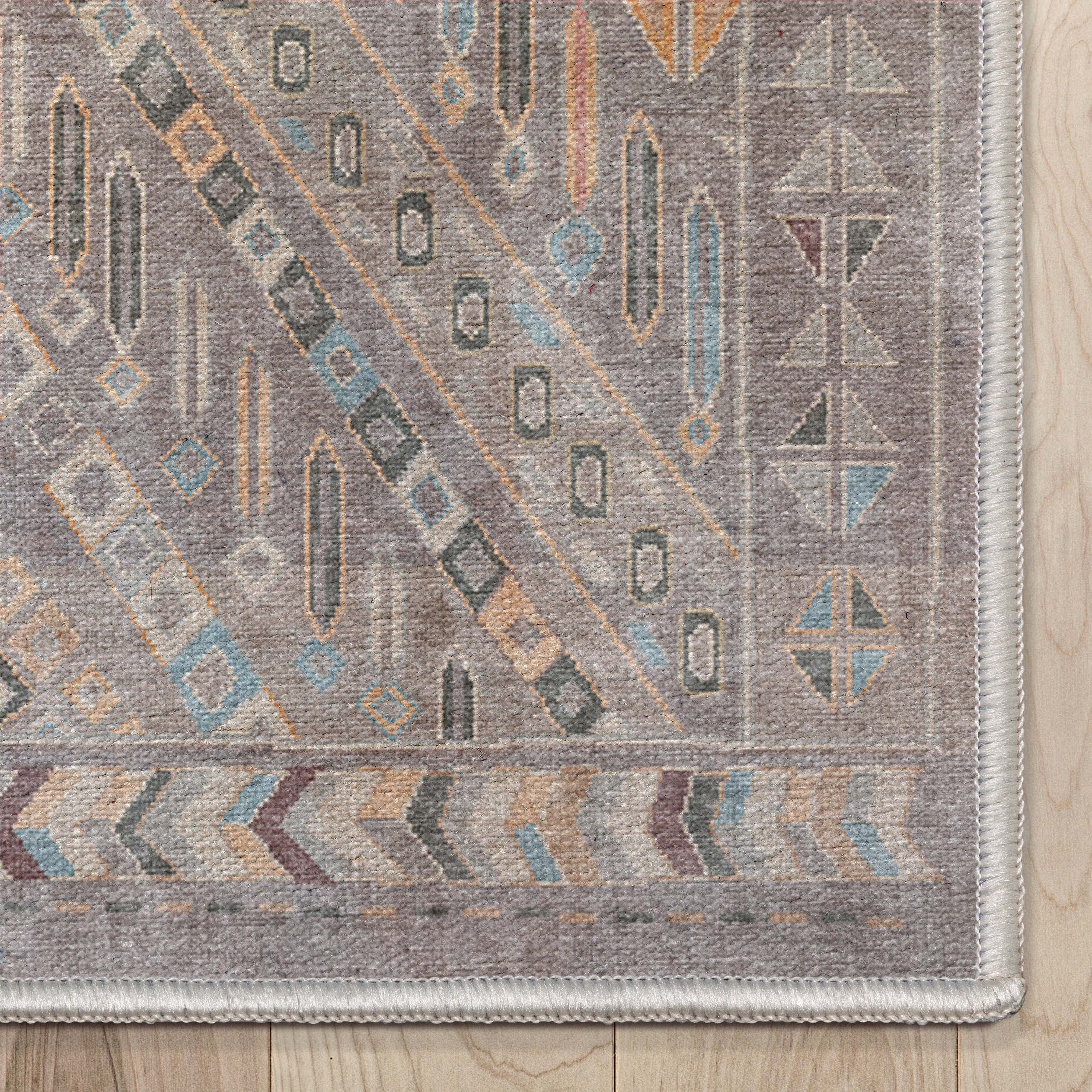 Well Woven Asha Anya Vintage Oriental Grey Flat-Weave 2' x 3' Area Rug