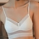 thumbnail image 4 of Sujetador de ventilación de encaje, sujetador de encaje sexy sin anillo de acero reunión ultrafina ropa interior trasera en forma de U Blanco, 4 of 5