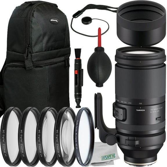 Ultimaxx Starter Tamron 150-500mm f/5-6.7 Lens Bundle (X-Mount) - Includes: 4PC Macro Close-Up Filter Kit, Protective UV Filter, Water-Resistant Sling Backpack & More (15pc Bundle)