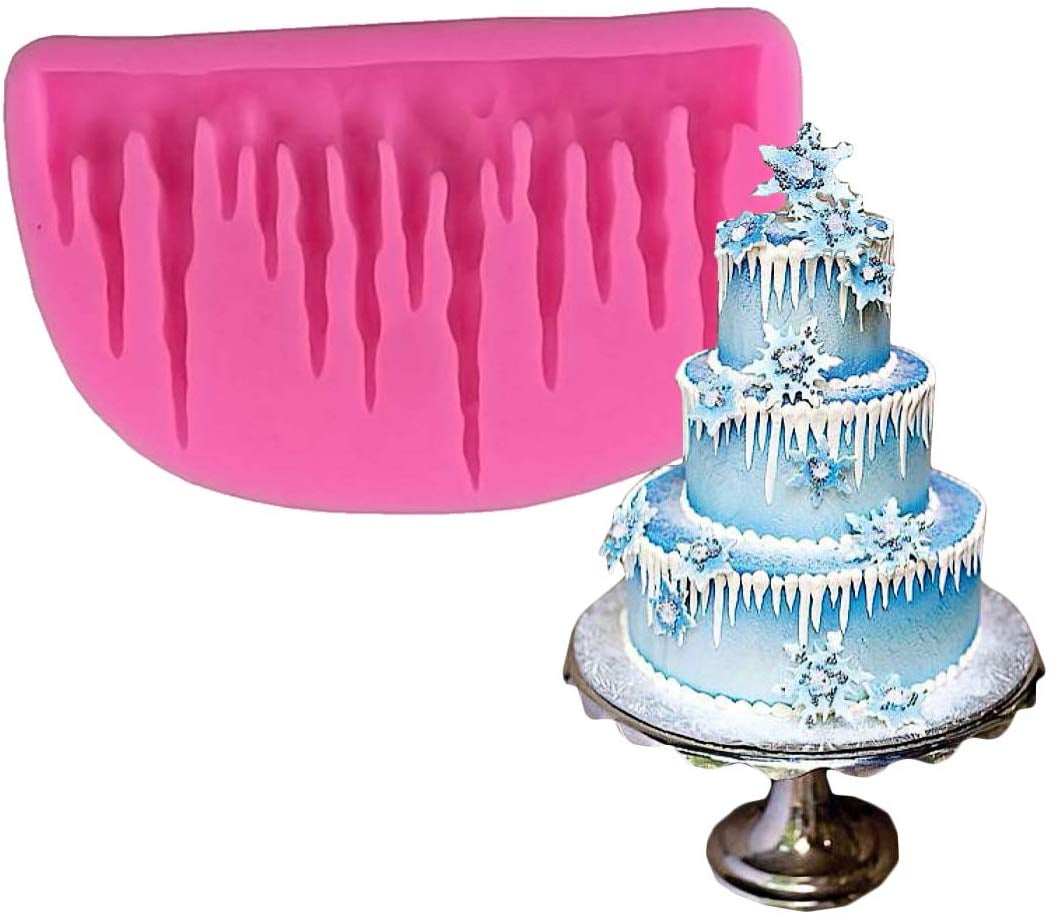 Diy 3d Icicle Frozen Silicone Mold For Candy Fondant Gum Paste Chocolate Crafts Mousse Cake Baking Biscuit Chocolate Soap Ice Cube Tray Christmas Cake Decoration Bakeware Walmart Com Walmart Com