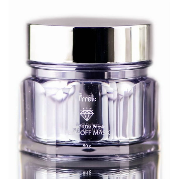 Mascarilla exfoliante Prreti BlingGli Dia 83 ml, color morado