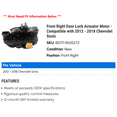 thumbnail image 2 of Front Right Door Lock Actuator Motor - Compatible with 2012 - 2018 Chevy Sonic 2013 2014 2015 2016 2017, 2 of 2