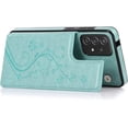 thumbnail image 5 of Phone Case for Samsung Galaxy A53 5G 2022 with Tempered Glass Screen Protector Card Holder Wallet Cover Stand Flip Leather Cell Accessories Gaxaly A53 G5 Galaxies 53A SM A536U Cases Women Green, 5 of 14