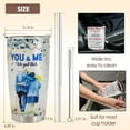thumbnail image 3 of Valentines Day Gifts for Him Her - Stainless Steel Tumbler 20oz Gifts for Wife - Birthday Gift for Husband & Anniversary for Him - Wife Birthday Gift Ideas - Gift for Girlfriend Boyfriend, 3 of 6