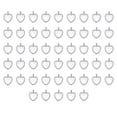 thumbnail image 1 of Sonducket 50 piezas de bandejas colgantes con bisel de corazón, accesorios de diamantes de imitación, espaciadores de dijes para fabricación de joyas Ropa, zapatos y accesorios Miscelánea Plata Sonducket AP009583-01, 1 of 6