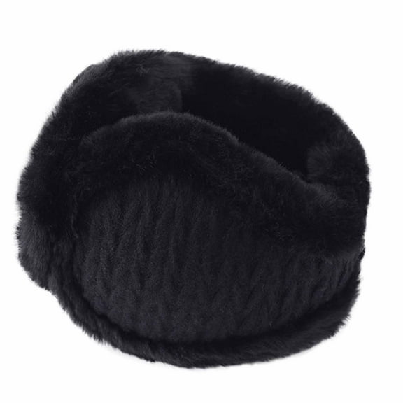 APEXFWDT Women Winter Earmuffs Foldable Fleece Ear Warmer Behind-the-Head Earmuff Outdoor Warm Foldable EarMuffs