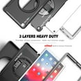 thumbnail image 2 of Dteck Case For Samsung Galaxy Tab A 10.1 SM-T510 (2019 Released),Shockproof Three-Layer Heavy Duty Protector Rubber Hybrid Hard Kickstand Cover (no built-in Screen Protector) 10.1 inches,Black, 2 of 6