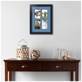 thumbnail image 2 of ArtToFrames Collage Photo Picture Frame with 4 - 3x5" Openings, Framed in Black with Liberty Blue and Black Mats (CDM-3926-2), 2 of 8